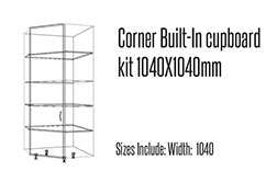 Corner Built in cupboard kit 1040mm x 1040mm