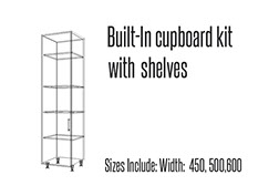 Built in cupboard kit Single Door with shelves