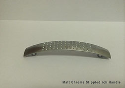 Matt Chrome Stippled Arch Handle 