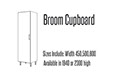 Kitchen Single broom cupboard