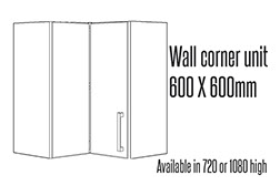 Kitchen Wall corner unit 600mm X600mm