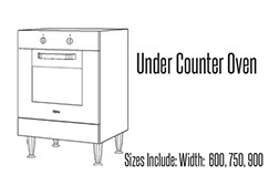 Kitchen Under counter oven