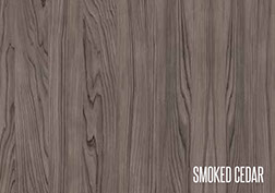 Wrap Doors Wood Grain Smoked Cedar