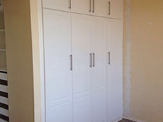 White Built in cupboards