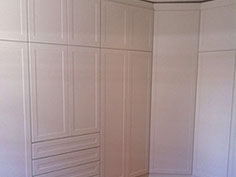 White Built in cupboards