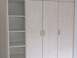 Bedrooms Beech wood grain built in cupboards 