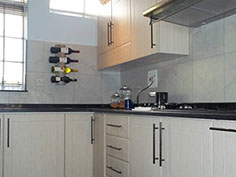 White Kitchen with granite tops